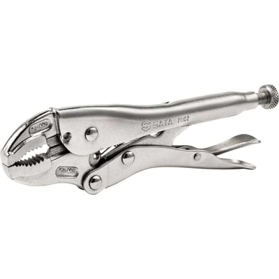 Alicate de pressão mordente curvo, 10", aço cromo molibdênio, ST71103ST