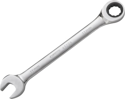 Chave combinada com catraca 11 mm, aço cromo vanádio cromado e polido, ST43204ST
