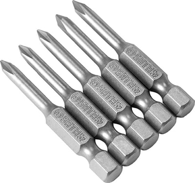 Bits phillips 50 mm, PH1, com 5 peças, ST59322ST