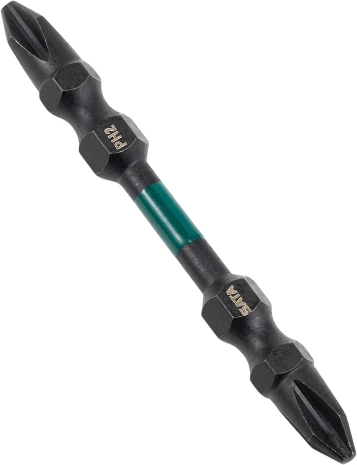 Bits phillips de impacto com ponta dupla, PH3, 65 mm, com 10 peças, ST59813