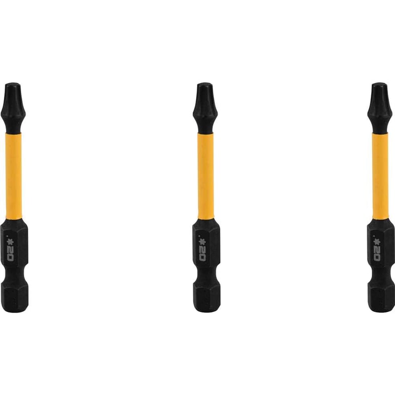 Jogo de bits ponteiras hexalobular com encaixe de 1/4", T20 x 56 mm, Flextorq 3.0