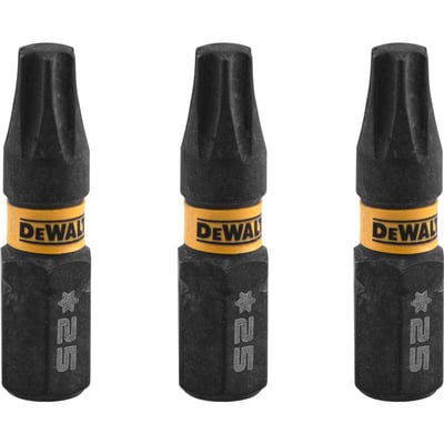 Jogo de bits ponteiras hexalobular com encaixe de 1/4", T25 x 25 mm, Flextorq 3.0