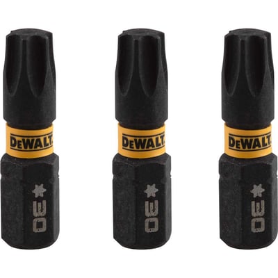 Jogo de bits ponteiras hexalobular com encaixe de 1/4", T30 x 25 mm, Flextorq 3.0