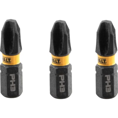 Jogo de bits ponteiras phillips com encaixe de 1/4", PH3 x 25 mm, Flextorq 3.0