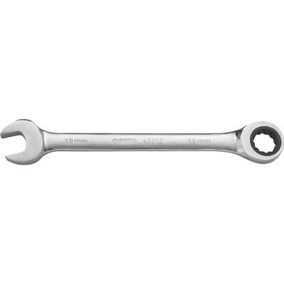 Chave combinada com catraca 19 mm, aço cromo vanádio cromado e polido, ST43212ST