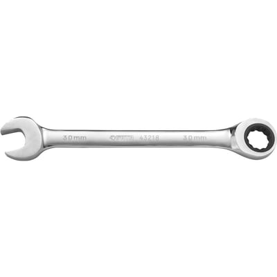 Chave combinada com catraca 30 mm, aço cromo vanádio cromado e polido, ST43218ST