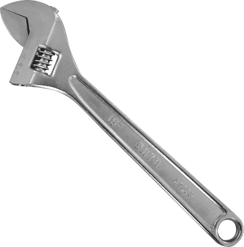 Chave ajustável 15", abertura de 41 mm, aço cromo vanádio, ST47206SC