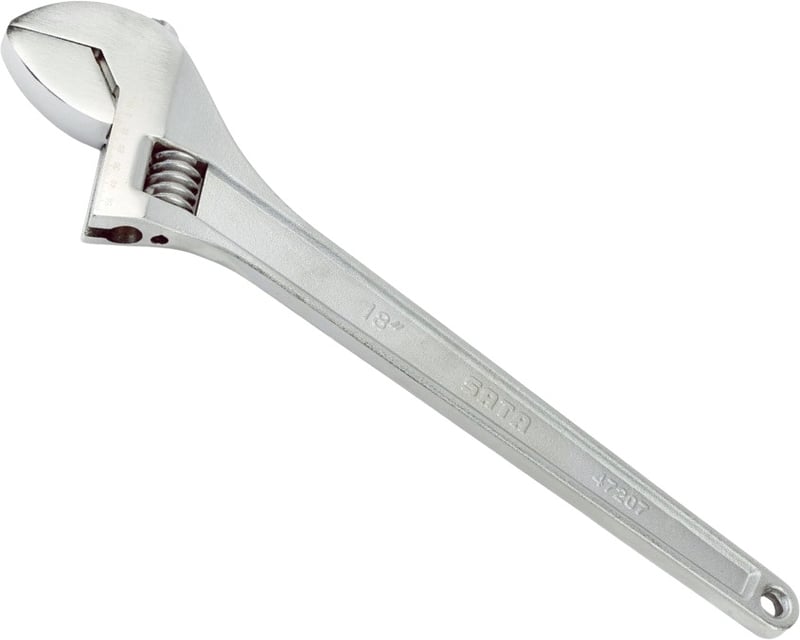 Chave ajustável 18", abertura de 55 mm, aço cromo vanádio, ST47207SC
