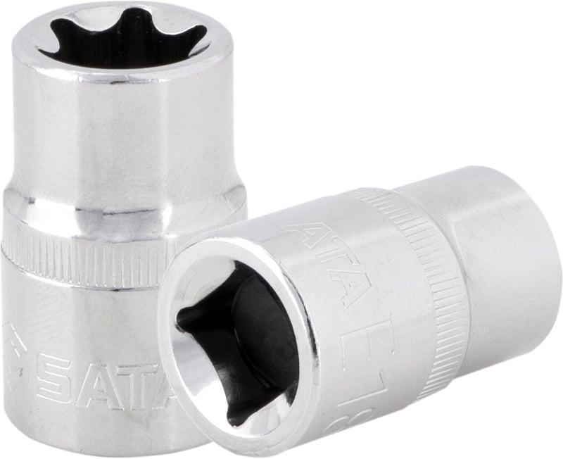 Soquete hexalobular, com encaixe 1/2", E18, ST13705SC