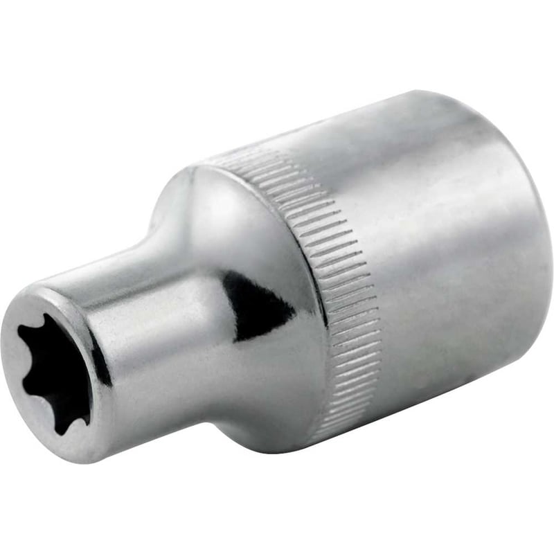 Soquete hexalobular fêmea, com encaixe 1/2", TRAFIX - E24, ST13708SC