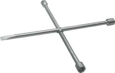Chave de roda tipo cruz, 17,0 mm x 19,0 mm x 13/16" x espátula