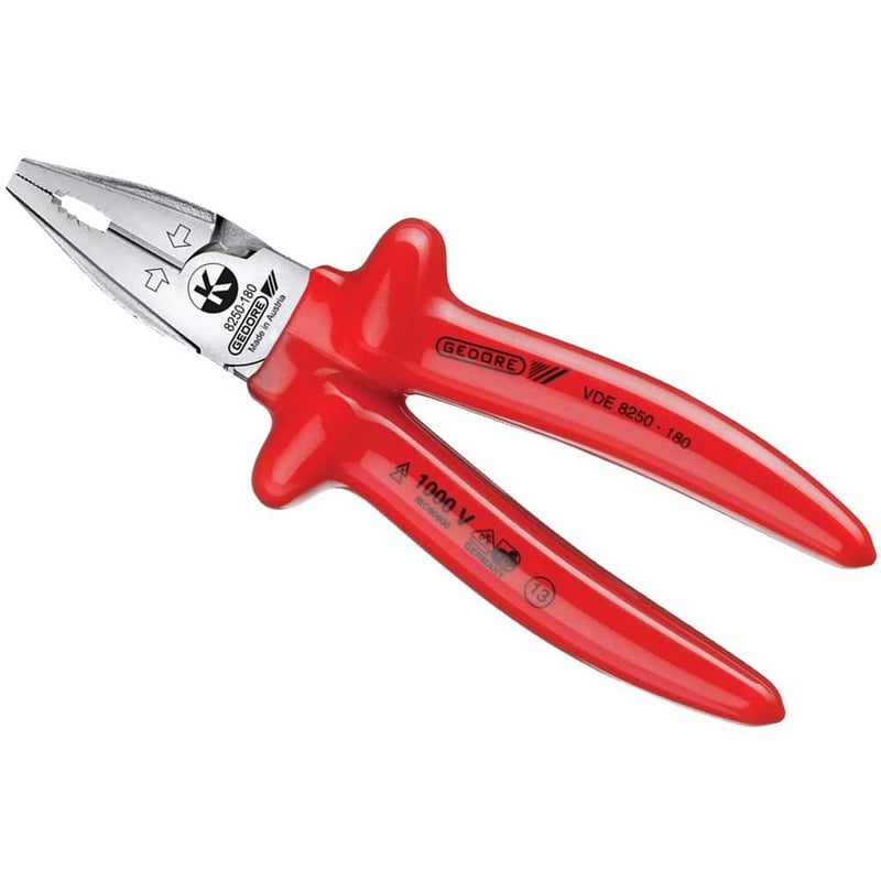 Alicate universal 6.1/2", VDE, com isolação até 1.000 V, 091.847