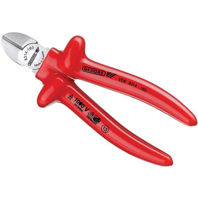 Alicate corte diagonal 6.1/2", VDE, com isolação até 1.000 V, 091.851