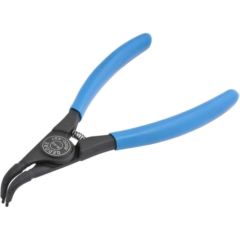 Alicate para anéis externos, bico curvo 7", 8000/A21