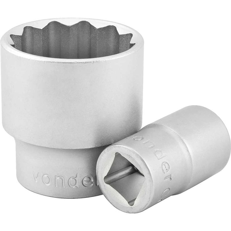 Soquete estriado com encaixe de 3/4", 50 mm