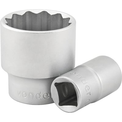 Soquete estriado com encaixe de 1/2", 14 mm