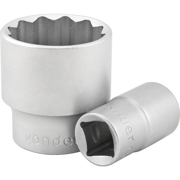 Soquete estriado com encaixe de 1/2", 26 mm