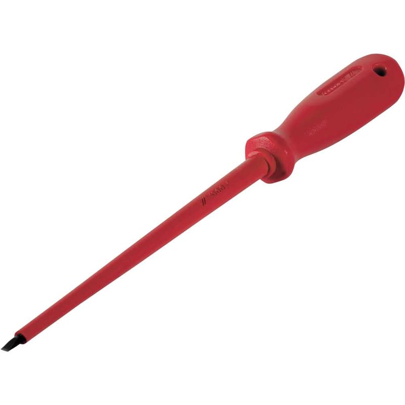Chave de fenda com haste isolada, aço cromo vanádio, 3/16" x 6", 150NR