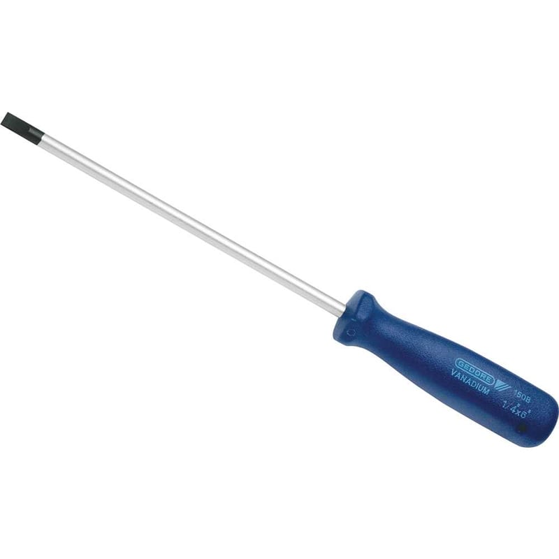 Chave de fenda 1/4" x 6", aço cromo vanádio, para terminais, 150B 035960