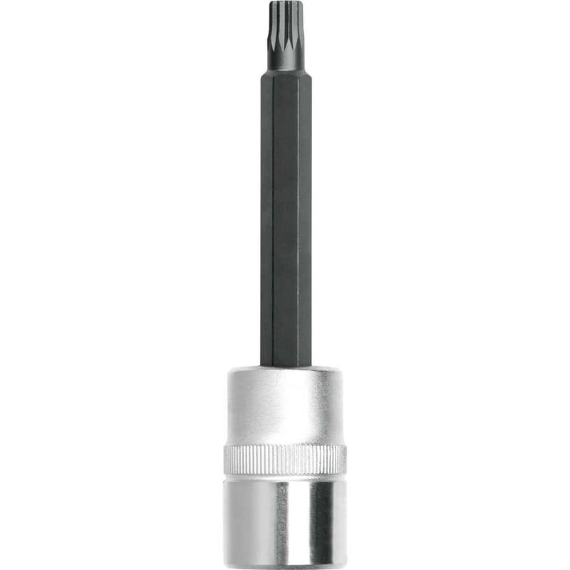 Soquete multidentado, longo, com encaixe de 1/2", 10 mm, XZN
