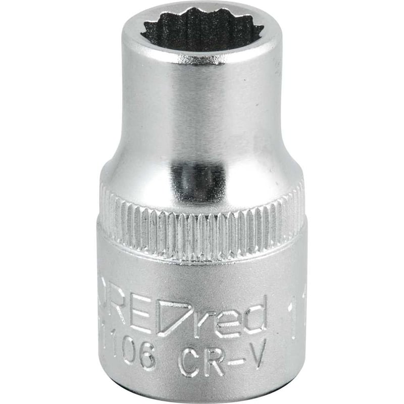 Soquete estriado com encaixe de 1/2", 11 mm