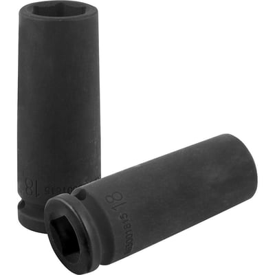 Soquete sextavado longo de impacto, 18 mm, encaixe de 1/2", 3300699