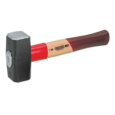 Marreta quadrada, com cantos abaulados, com cabo de madeira, 2,0 kg, Rotband-Plus 620 E-2000, 050144