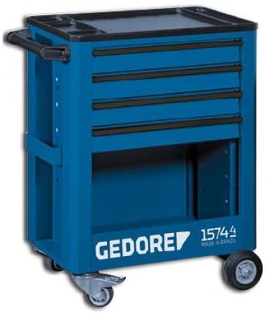 Carro para ferramentas, com 4 gavetas