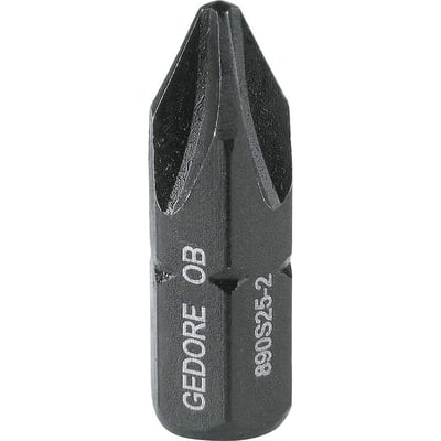 Bits ponteira phillips com encaixe sextavado 5/16", nº 2 x 25 mm, 890 S25