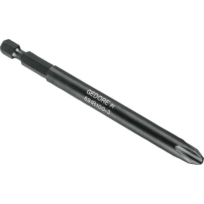 Bits ponteira phillips com encaixe sextavado 1/4", nº 2 x 100 mm, 691 R100