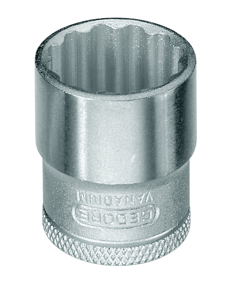 Soquete estriado com encaixe de 3/8", 16 mm, Unit Drive D30