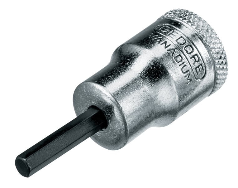 Soquete hexagonal 6,0 mm, encaixe de 3/8", IN30