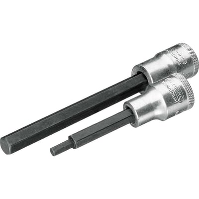 Soquete hexagonal longo 6 mm, com encaixe 1/2", IN19L 016330