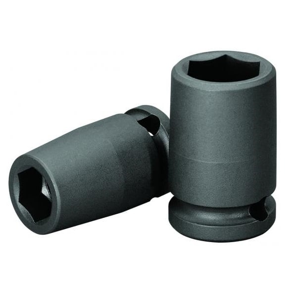 Soquete sextavado de impacto, encaixe de 3/8" x 7,0 mm, 022502