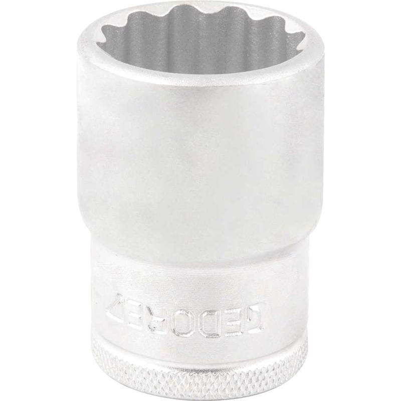 Soquete estriado com encaixe de 1/2", 21 mm