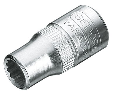 Soquete estriado com encaixe de 1/4", 6 mm, 013105