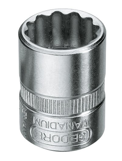 Soquete estriado com encaixe de 1/4", 10 mm, 013109