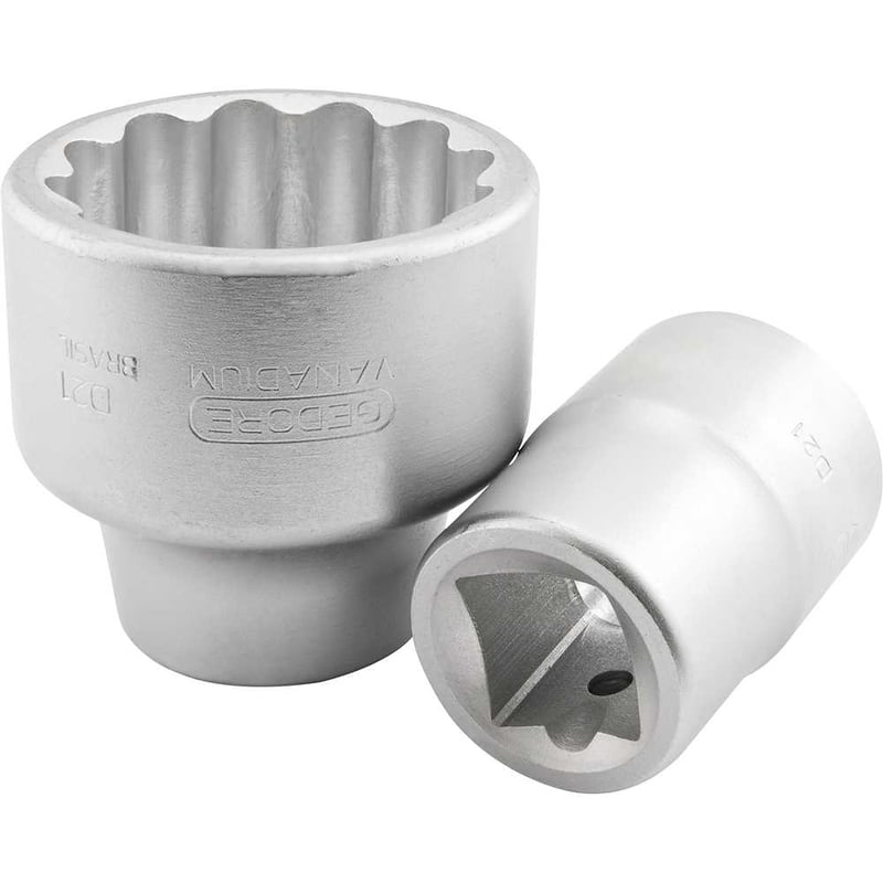 Soquete estriado com encaixe de 1", 60 mm, 018.006