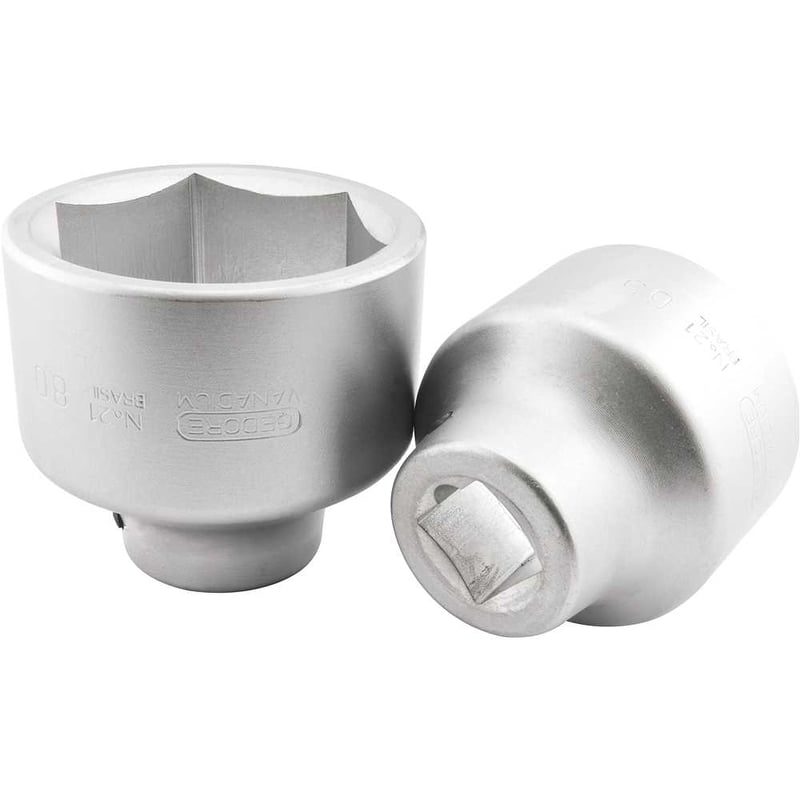 Soquete sextavado com encaixe de 1", 65 mm, 018007