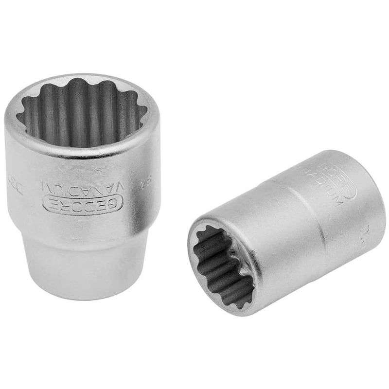 Soquete estriado com encaixe de 3/4", 36 mm