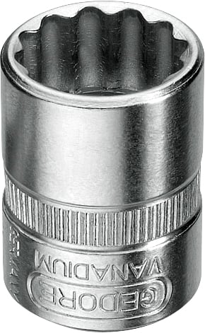 Soquete estriado, com encaixe de 1/4", 1/4"