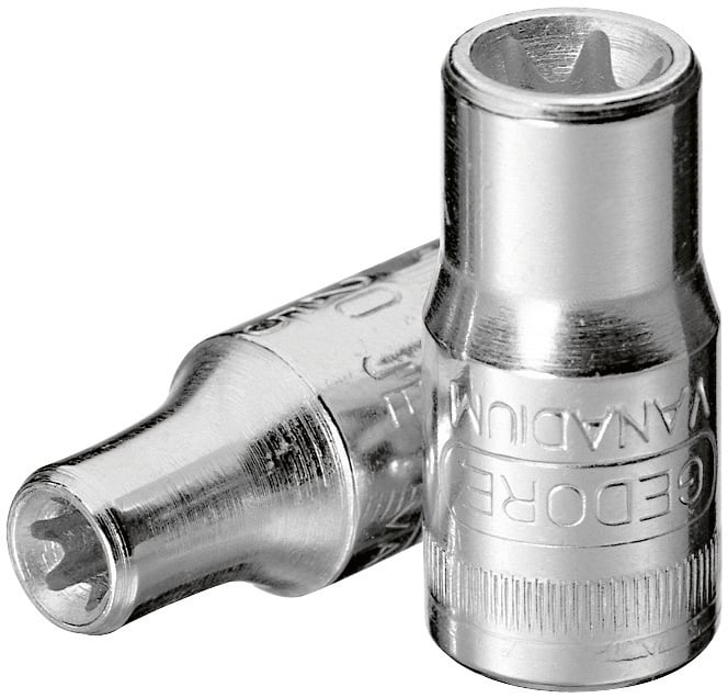 Soquete hexalobular fêmea, com encaixe 1/4", TX 20 - E6