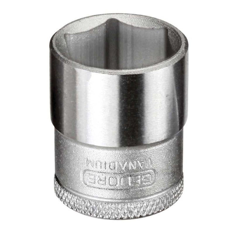 Soquete sextavado com encaixe de 3/8" x 1/2" em aço cromo vanádio