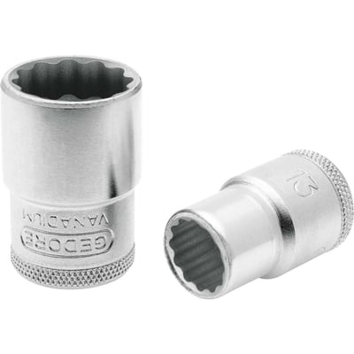 Soquete estriado, com encaixe de 1/2", 1.1/4"