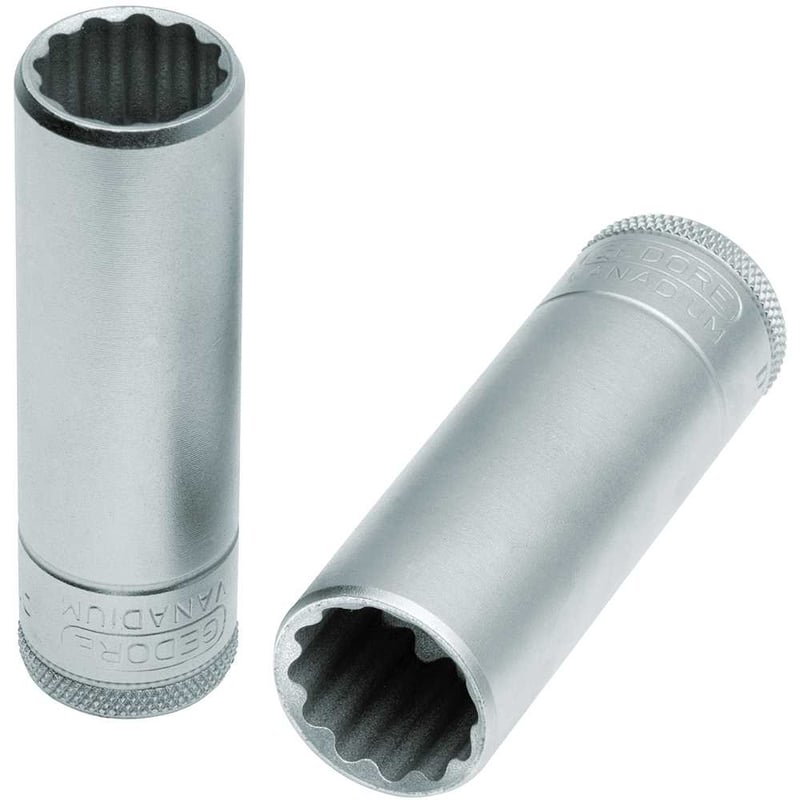 Soquete estriado longo com encaixe de 1/2", 7/8", D19L, 015759