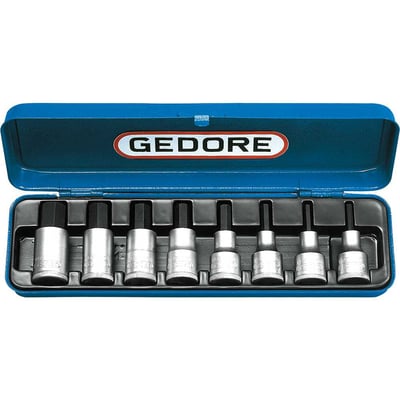 Jogo de soquetes allen, encaixe 1/2", 4 mm a 17 mm, 016201