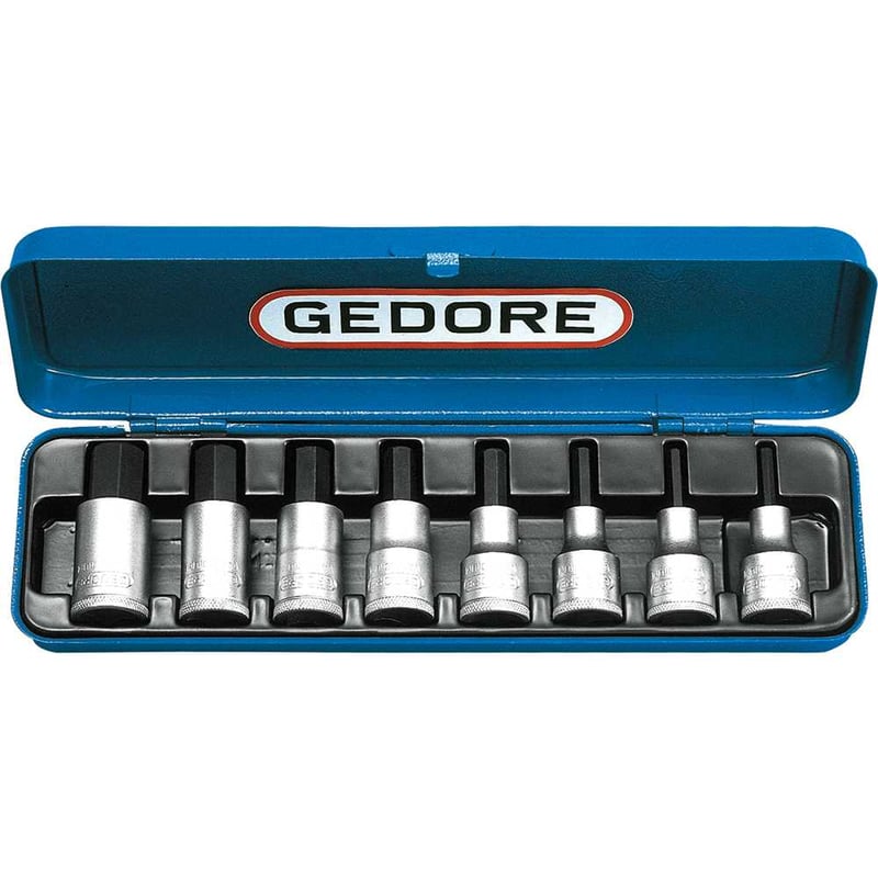Jogo de soquetes allen, encaixe 1/2", 4 mm a 17 mm, 016201