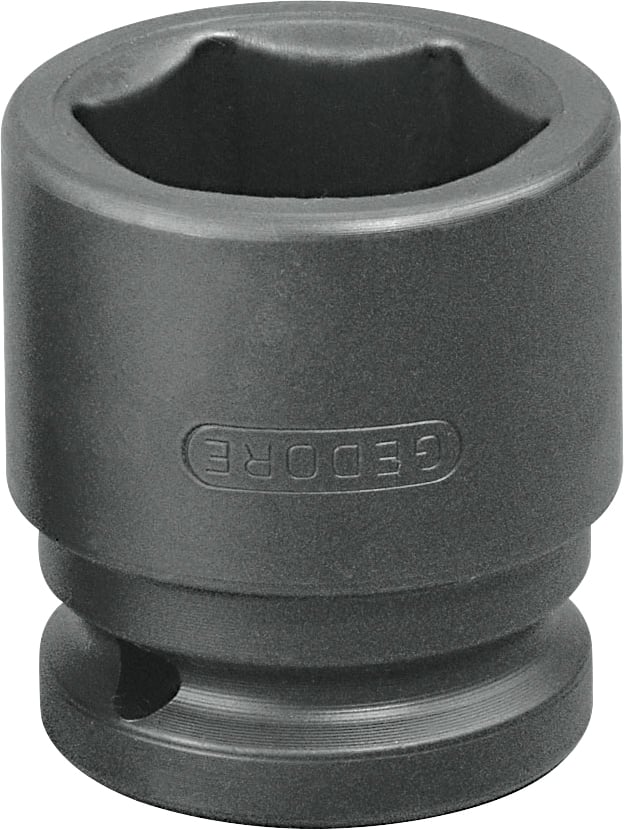 Soquete sextavado de impacto curto, 1/2", com encaixe 1/2", 019058