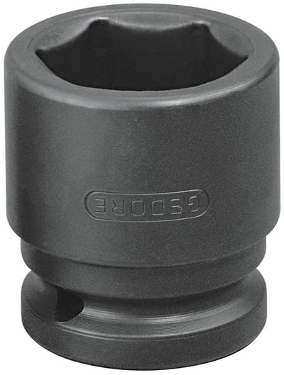 Soquete sextavado de impacto curto, 1", com encaixe 1/2", 019070