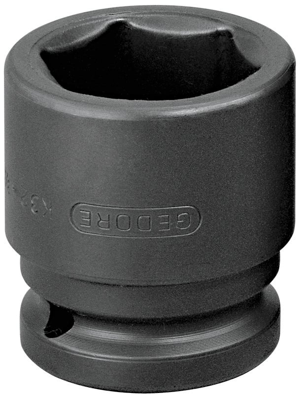 Soquete sextavado de impacto curto, 1.1/4", com encaixe 3/4", 020061
